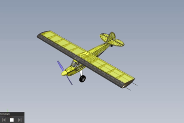 PML-1004 Колибри - Кордовая объемная тренировочная авиамодель
