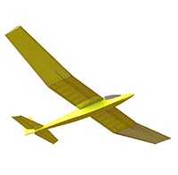 Free flight glider 2x6 PML-5005RC TYPHOON