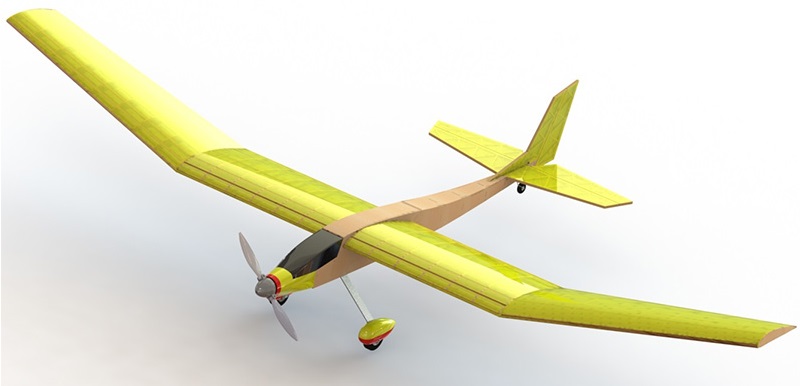 Model of a glider PML-5005 Typhoon