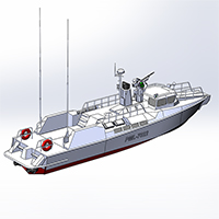 PML-7022 RAPTOR r/c model (Project 03160) patrol boat