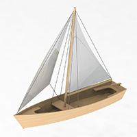 PML-7204 VOLNA - model of a sailing boat
